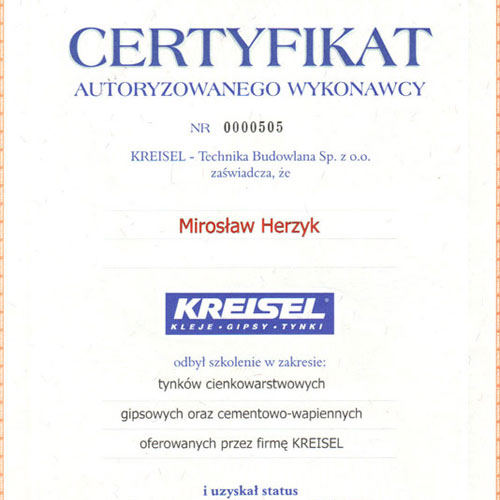 Certyfikat 1